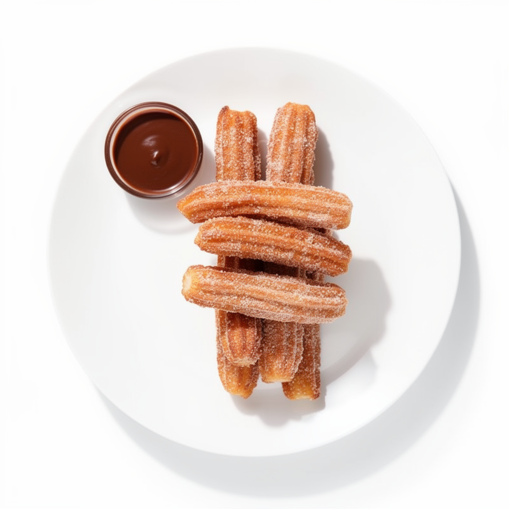 Ispaniški churros su šokoladiniu kremu