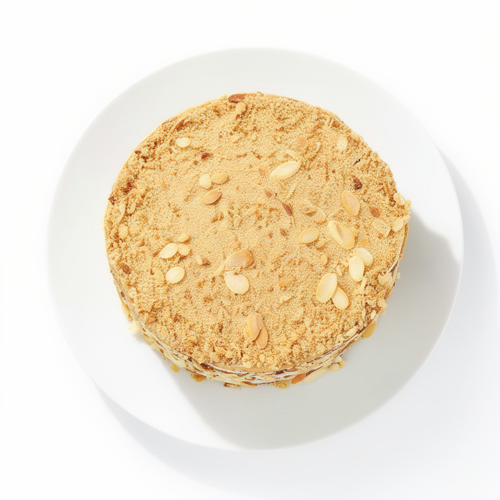 Naminis medaus tortas su prieskonine tešla ir grietininiu kremu