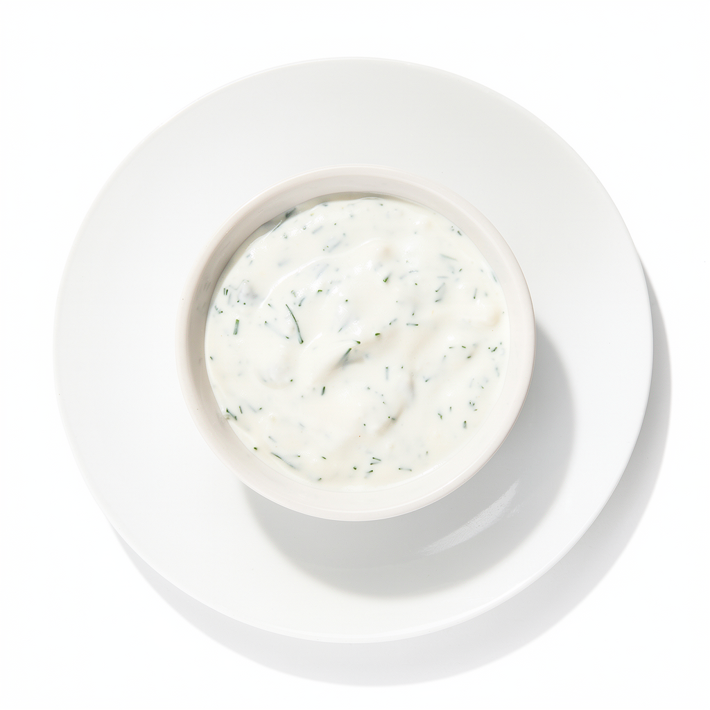 Sklandus česnakinis padažas su krapais ir zaatar